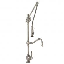 Waterstone 4400-CH - Waterstone Traditional Gantry Pulldown Faucet - Hook Spout