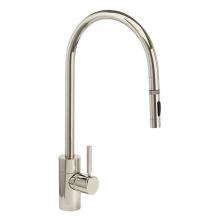 Waterstone 5300-PN - Waterstone Contemporary Extended Reach PLP Pulldown Faucet - Toggle Sprayer