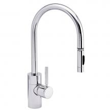 Waterstone 5400-CH - Waterstone Contemporary PLP Pulldown Faucet - Lever Sprayer