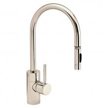 Waterstone 5400-PN - Waterstone Contemporary PLP Pulldown Faucet - Lever Sprayer