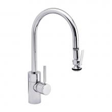 Waterstone 5800-CH - Waterstone Contemporary PLP Pulldown Faucet - Lever Sprayer
