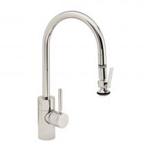 Waterstone 5800-PN - Waterstone Contemporary PLP Pulldown Faucet - Lever Sprayer