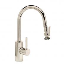 Waterstone 5940-PN - Waterstone Contemporary Prep Size PLP Pulldown Faucet - Lever Sprayer