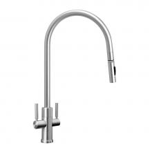 Waterstone 9352-UPB - Modern Extended Reach 2 Handle Plp Pulldown Faucet - Toggle Sprayer
