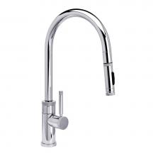 Waterstone 9410-CH - Waterstone Industrial PLP Pulldown Faucet - Toggle Sprayer - Angled Spout