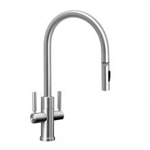 Waterstone 9452-UPB - Modern 2 Handle Plp Pulldown Faucet - Toggle Sprayer