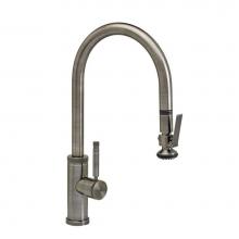 Waterstone 9800-CH - Waterstone Industrial PLP Pulldown Faucet - Lever Sprayer