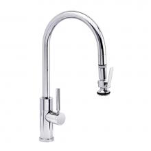 Waterstone 9850-CH - Waterstone Modern PLP Pulldown Faucet - Lever Sprayer