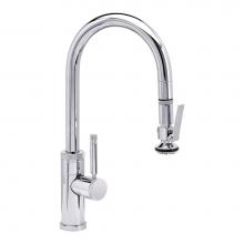 Waterstone 9930-CH - Waterstone Industrial Prep Size PLP Pulldown Faucet - Lever Sprayer