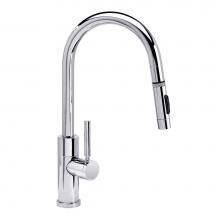 Waterstone 9960-CH - Waterstone Modern Prep Size PLP Pulldown Faucet - Toggle Sprayer - Angled Spout