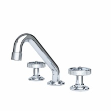 Waterstone AG210-3-CH - Argonaut Widespread Lavatory Faucet, Round Handles Chrome