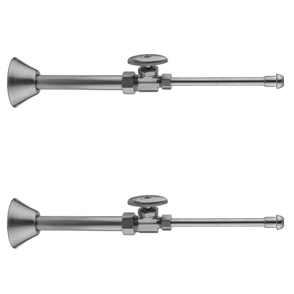 Multi Turn Straight Pattern 5/8'' O.D. Compression (Fits 1/2'' Copper) x 3/8&a