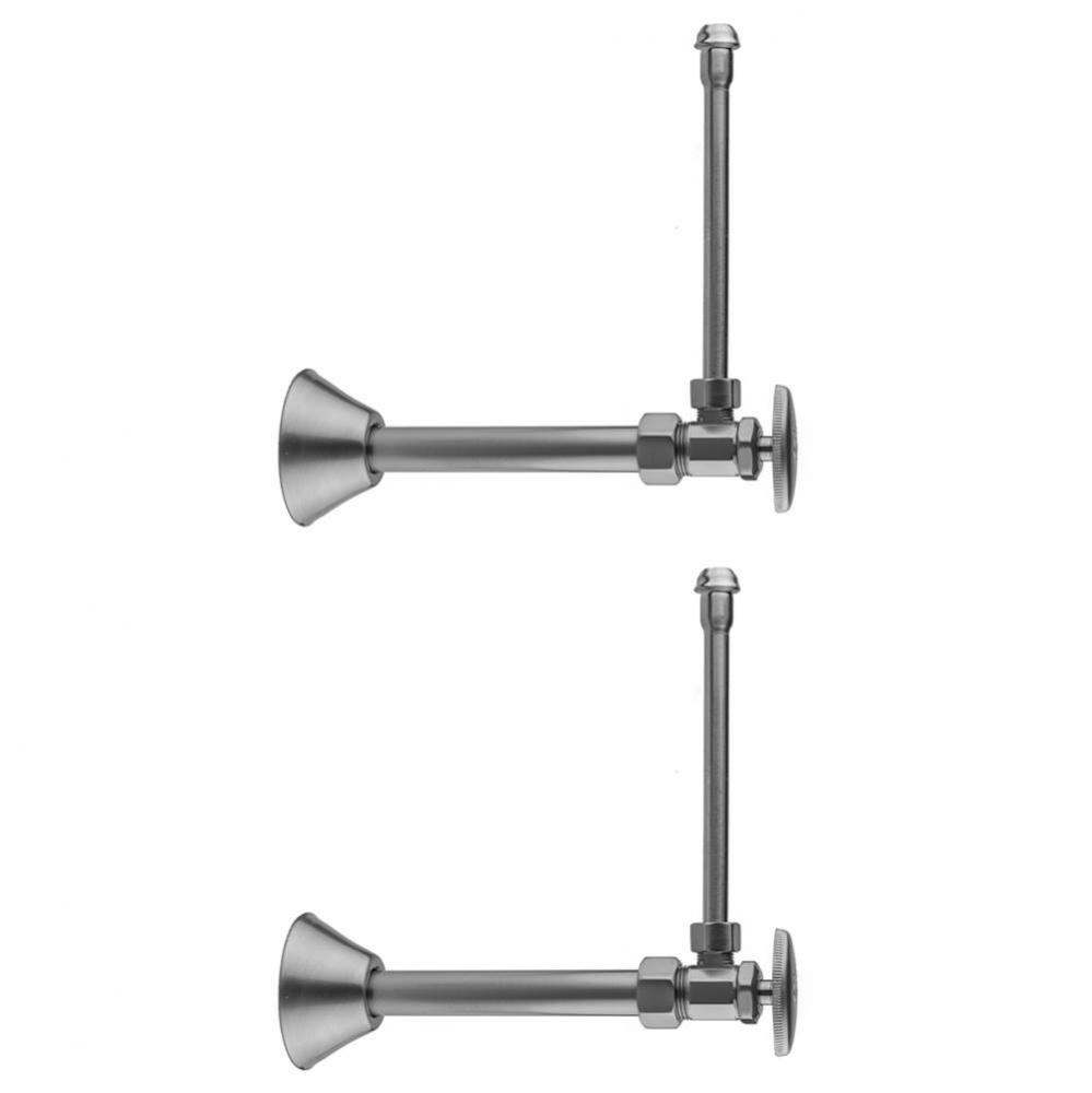 Multi Turn Angle Pattern 5/8'' O.D. Compression (Fits 1/2'' Copper) x 3/8&apos