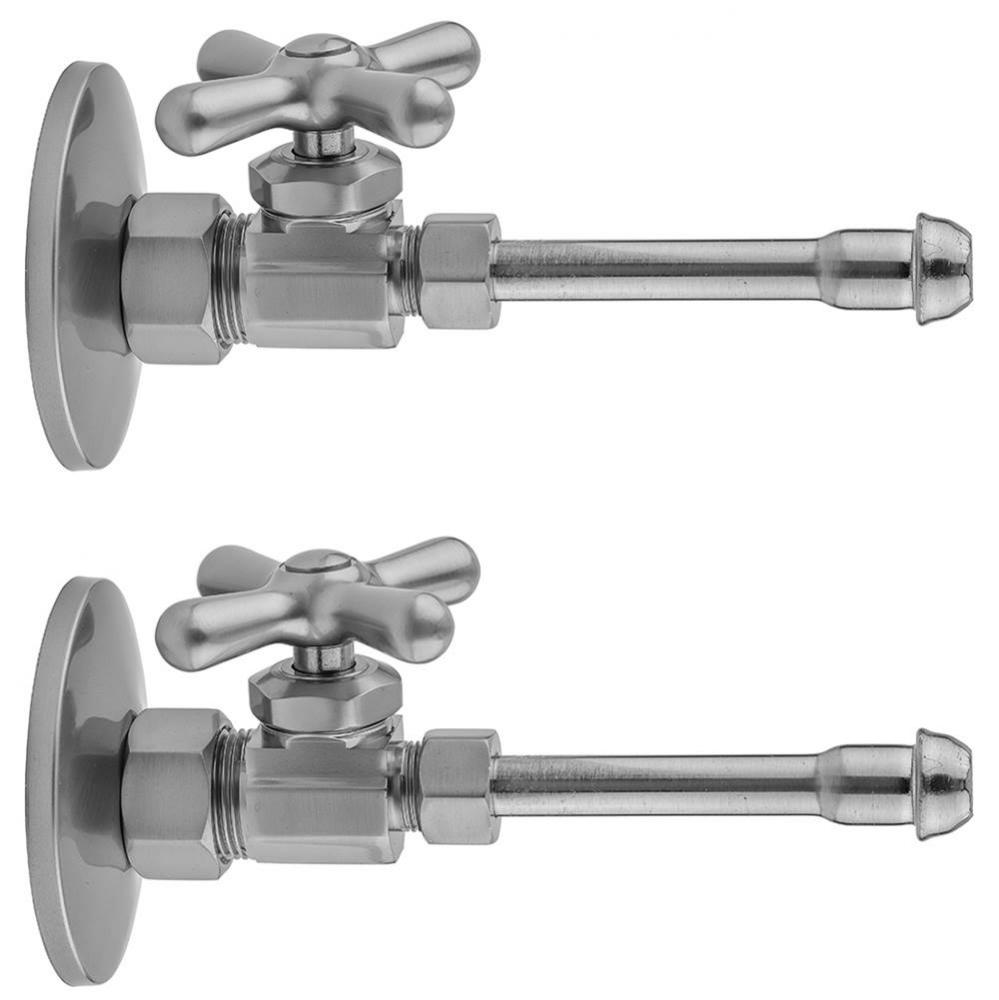 Multi Turn Straight Pattern 5/8'' O.D. Compression (Fits 1/2'' Copper) x 3/8&a