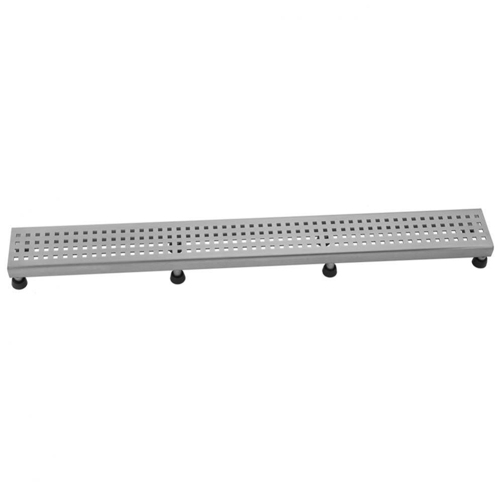 32'' Channel Drain Square Dotted Grate