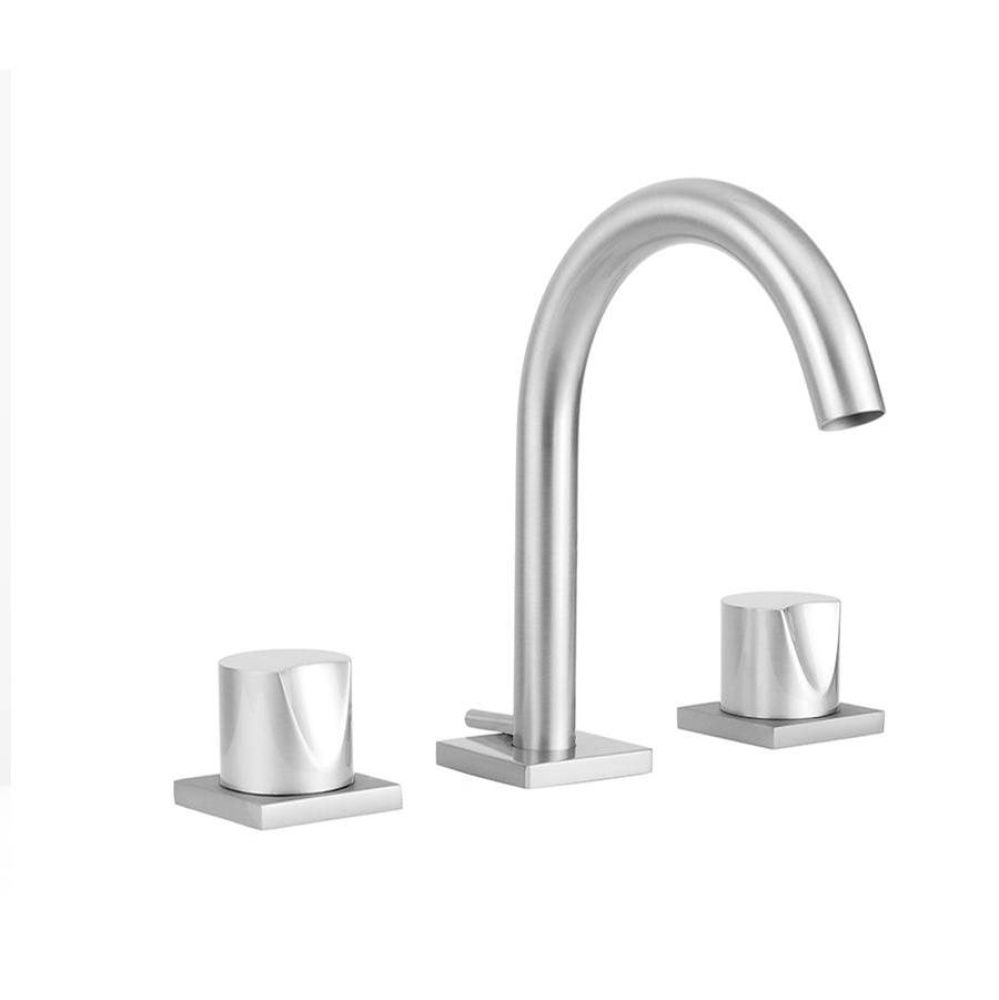 Uptown Contempo Slim Faucet with Square Escutcheons & Thumb Handles- 0.5 GPM