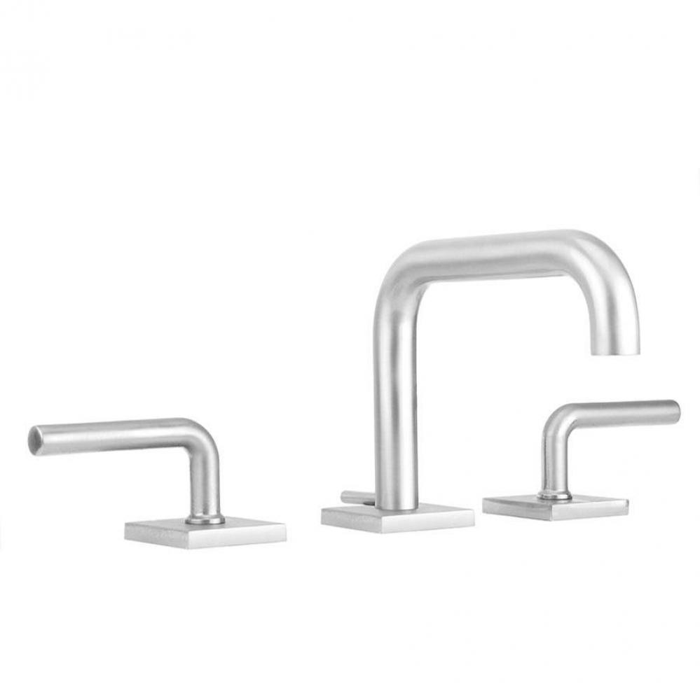 Downtown Contempo Slim Faucet with Square Escutcheons & Contempo Slim Lever Handles