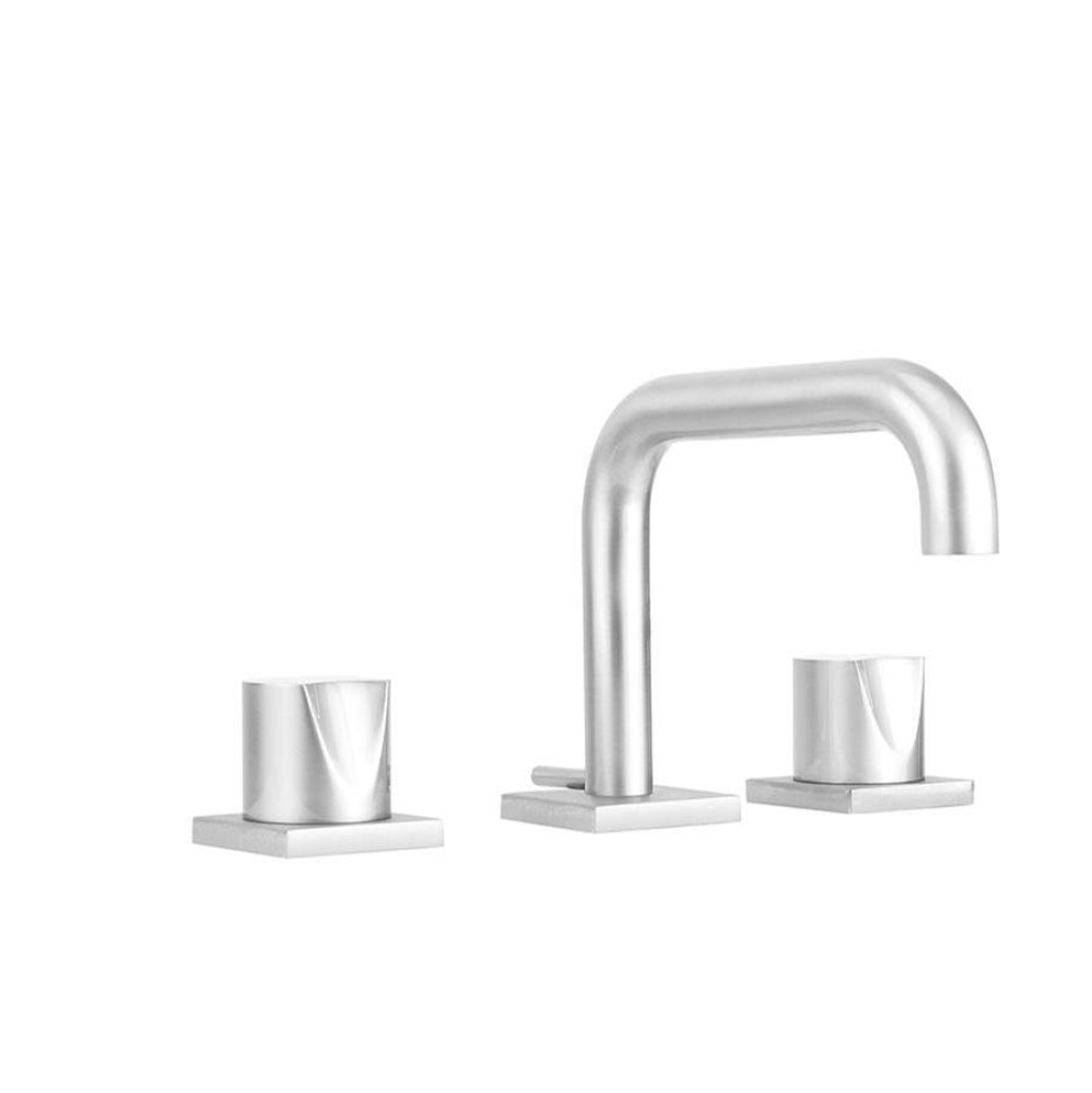 Downtown Contempo Slim Faucet with Square Escutcheons & Thumb Handles- 0.5 GPM