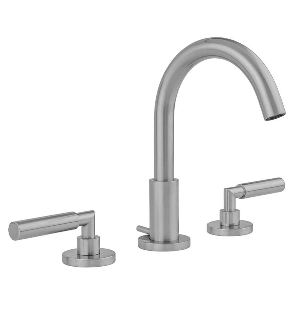 Uptown Contempo Faucet with Round Escutcheons & Contempo Hub Base Lever Handles -1.2 GPM