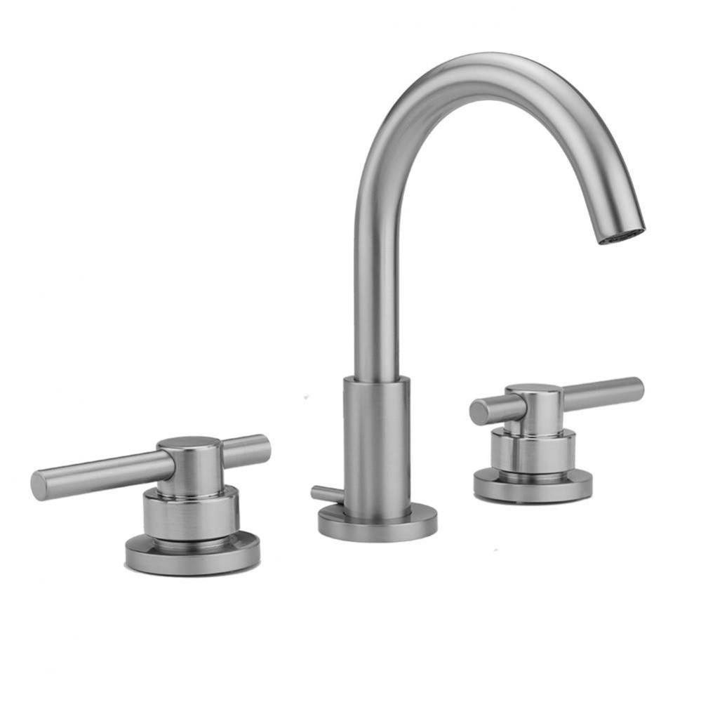Uptown Contempo Faucet with Round Escutcheons & Peg Lever Handles - 0.5 GPM