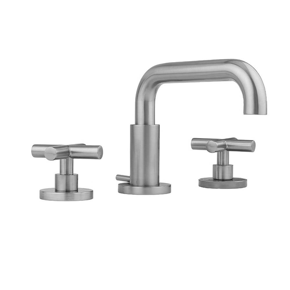 Downtown  Contempo Faucet with Round Escutcheons & Contempo Hub Base Cross Handles- 0.5 GPM