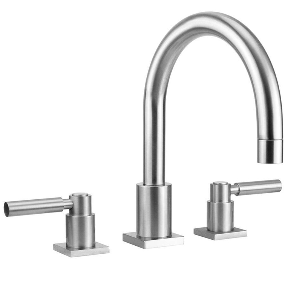 Contempo Uptown Roman Tub Set with Contempo High Lever Handles - Square Escutcheons