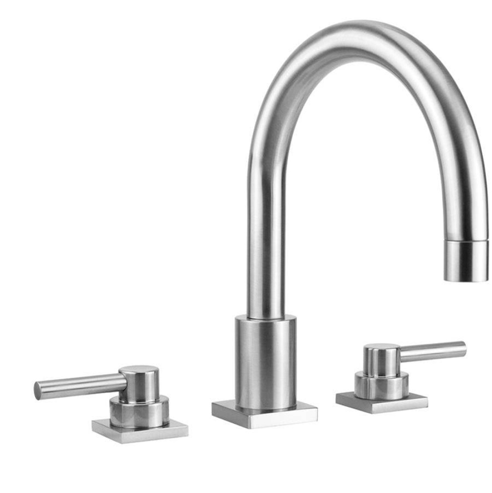 Contempo Uptown Roman Tub Set with Contempo Low Lever Handles - Square Escutcheons