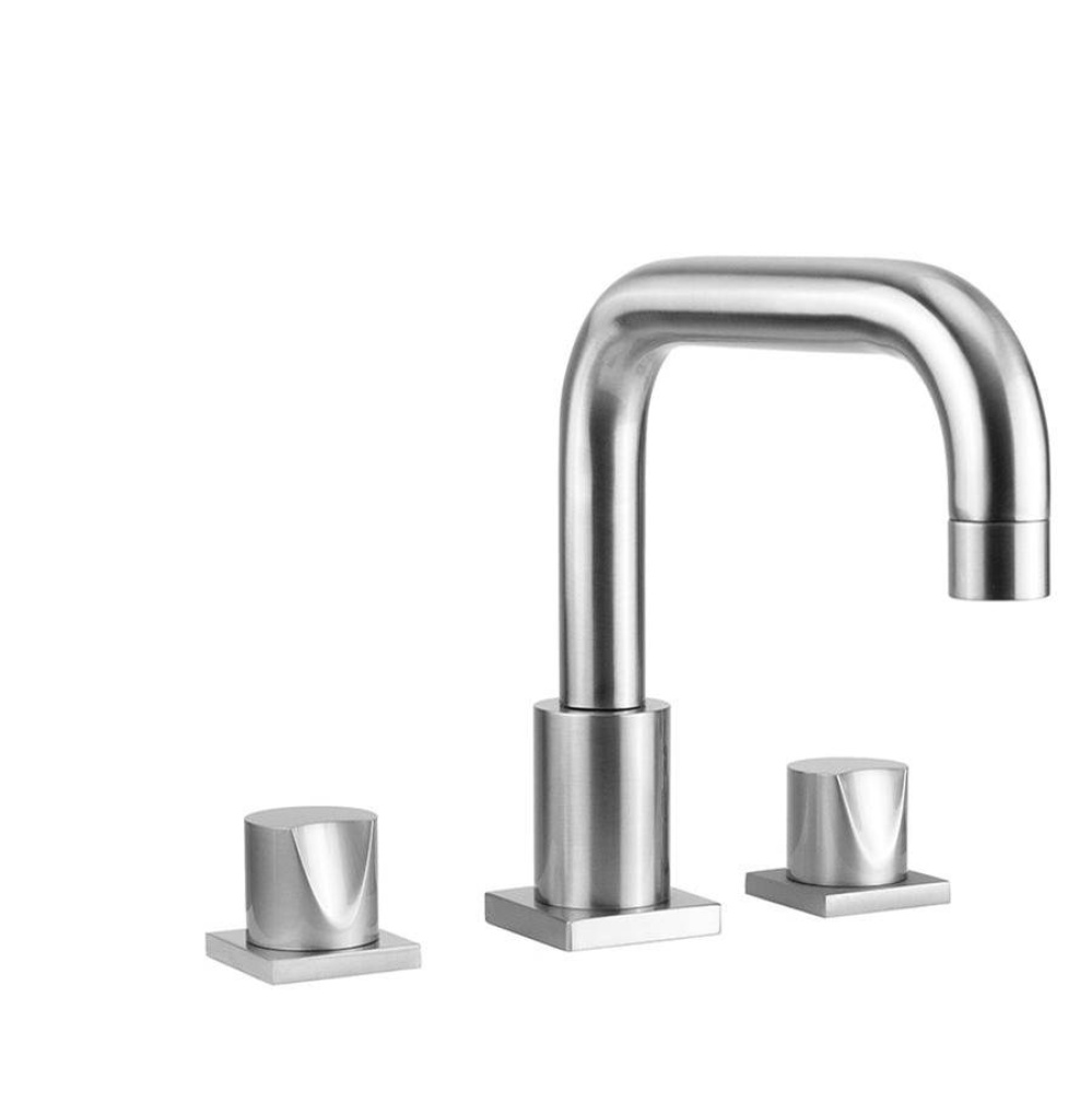 Contempo Downtown Roman Tub Set with Thumb Handles and Square Escutcheons