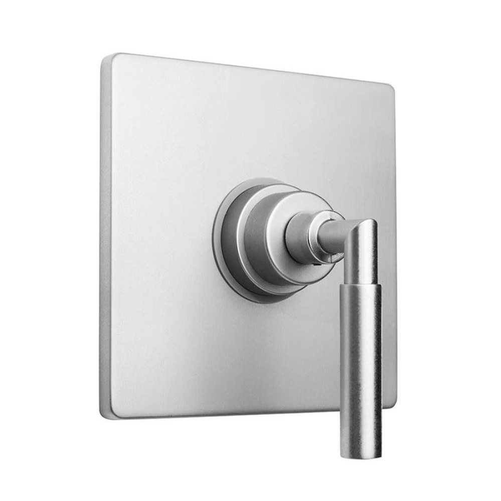 Square Plate With Contempo Hub Base Round Lever Trim For Pressure Balance Cycling Valve (J-CSV)