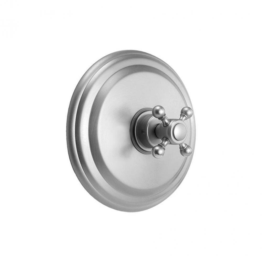 Round Step Plate with Ball Cross Trim For Pressure Balance Cycling Valve (J-CSV)