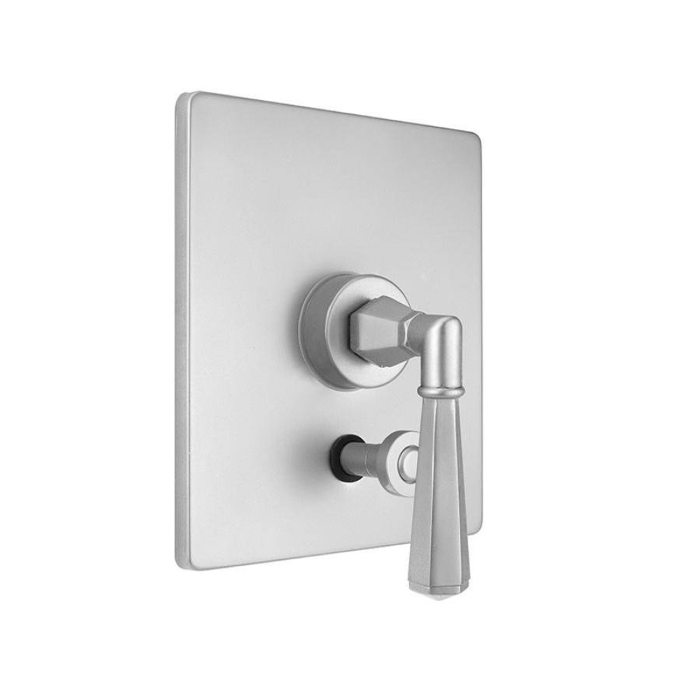 Rectangle Plate With Hex Cross Trim For Pressure Balance Cycling Valve With Built-in Diverter (J-D