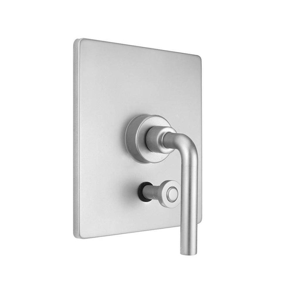 Rectangle Plate With Contempo Slim Lever Trim For Pressure Balance Cycling Valve With Built-in Div