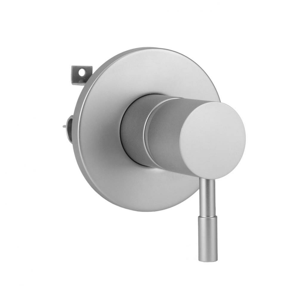 Round Plate With Contempo Round Lever Trim For Compact Pressure Balance Cycling Valve (J-COM-CSV)