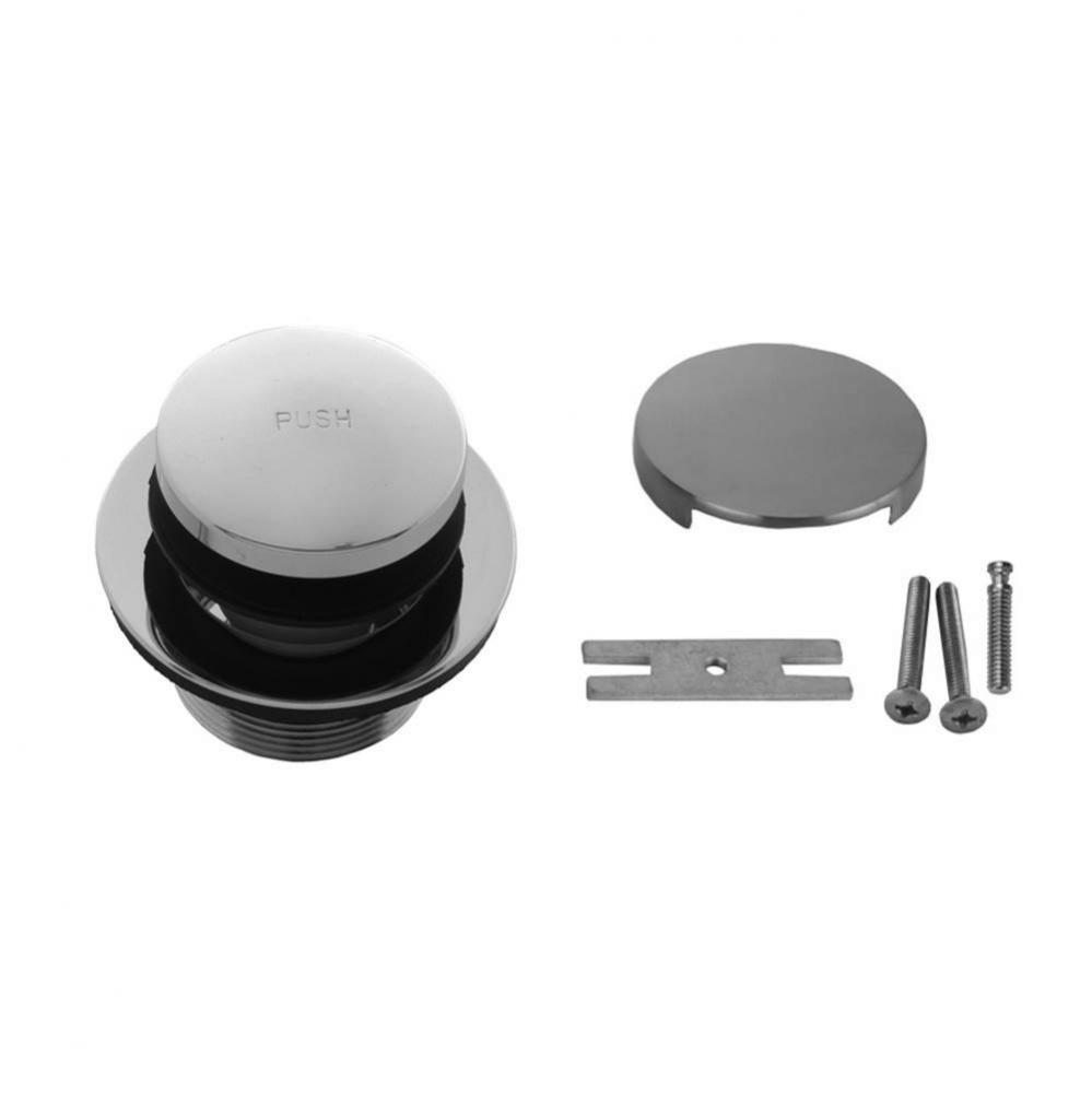 Toe-Control Drain Strainer with Faceplate (No Hole)