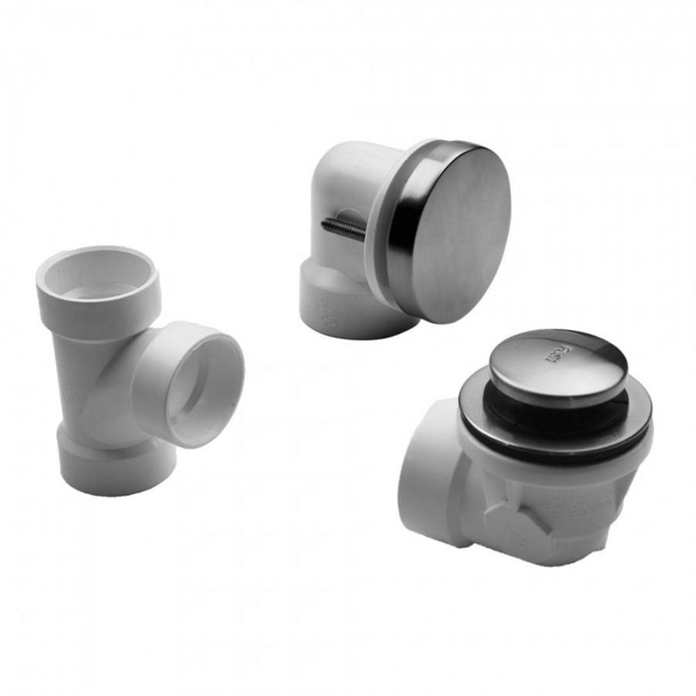 Toe-Control Drain Strainer With Round No Hole Faceplate Half Kit