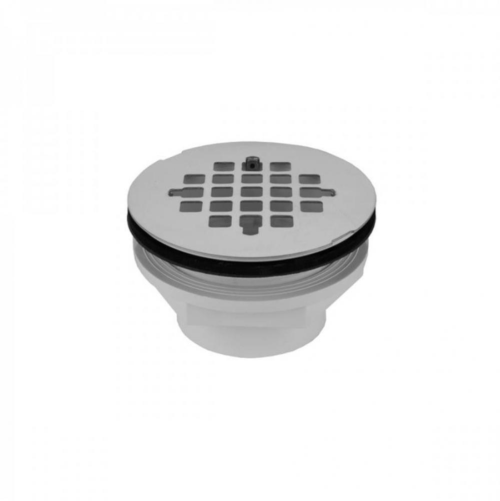2'' PVC Complete Shower Drain with Snap in Drain Plate (Rubber Seal)