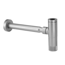 Jaclo 255-KN-PCH - Decorative Round Trap - Knurled - 1 1/4'' Wall Outlet