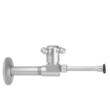 Jaclo 315-X-72-PCH - Quarter Turn Ceramic Disc Straight 1/2'' IPS x 3/8'' O.D. Toilet Supply Valve