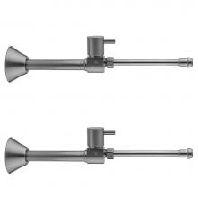 Jaclo 317-L-62-PCH - Quarter Turn Ceramic Disc Straight 1/2'' Copper (Sweat fit) x 3/8'' O.D. Fauce