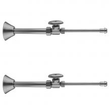 Jaclo 581-62CT-PCH - Multi Turn Straight Pattern 5/8'' O.D. Compression (Fits 1/2'' Copper) x 3/8&a