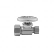 Jaclo 581-PCH - Multi Turn Straight Pattern 5/8'' O.D. Compression (Fits 1/2'' Copper) x 3/8&a