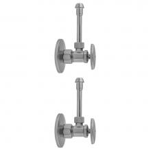 Jaclo 5812-62-PCH - Multi Turn Angle Pattern 5/8'' O.D. Compression (Fits 1/2'' Copper) x 3/8&apos