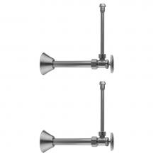 Jaclo 5812-62CT-PCH - Multi Turn Angle Pattern 5/8'' O.D. Compression (Fits 1/2'' Copper) x 3/8&apos