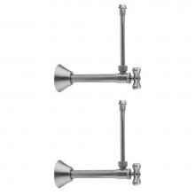Jaclo 582X-62-PCH - Multi Turn Angle Pattern 1/2'' Copper (Sweat Fit) x 3/8'' O.D. Faucet Supply K