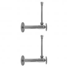 Jaclo 585-62-PCH - Multi Turn Angle Pattern 3/8'' IPS x 3/8'' O.D. Faucet Supply Kit with Oval Ha