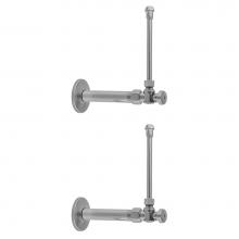Jaclo 616-8-62-PCH - Quarter Turn Angle Pattern 1/2'' IPS x 3/8'' O.D. Faucet Supply Kit with Oval