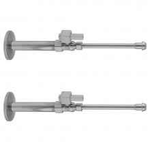 Jaclo 619-6-62-PCH - Quarter Turn Straight Pattern 1/2'' IPS x 3/8'' O.D. Faucet Supply Kit with Sq