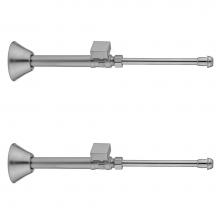 Jaclo 631-7-62-PCH - Quarter Turn Straight Pattern 1/2'' Copper (Sweat Fit) x 3/8'' O.D. Faucet Sup