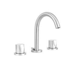 Jaclo 7770-T672-0.5-PCH - Uptown Contempo Slim Faucet with Round Escutcheons & Thumb Handles- 0.5 GPM