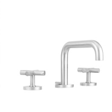 Jaclo 7772-T461-0.5-PCH - Downtown Contempo Slim Faucet with Round Escutcheons & Contempo Slim Cross Handles- 0.5 GPM